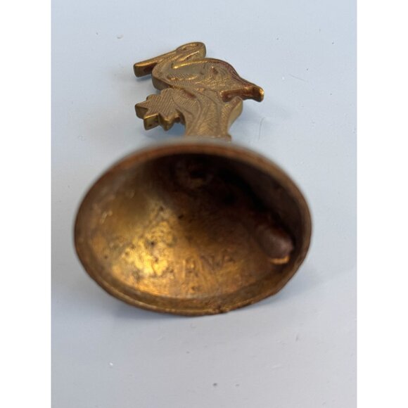 Vintage Brass Stork Bell  Bells Of Sarna Made In India 4 1/4" - Picture 7 of 7